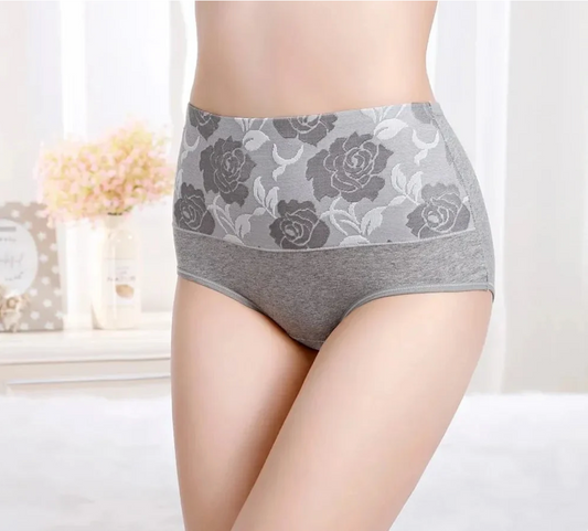 Cotton high waist, thin abdomen, hygroscopic antibacterial underwear