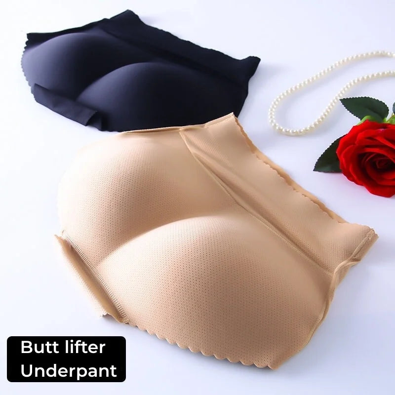 Padded Butt Lifter Underwear Body Shaper Women's Panties Butt Enhancer Push Up Panty High Waist Tummy Control