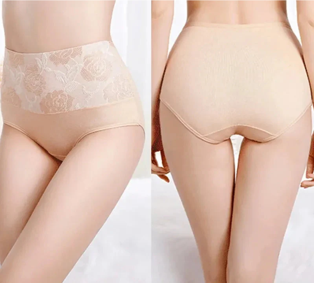 Cotton high waist, thin abdomen, hygroscopic antibacterial underwear