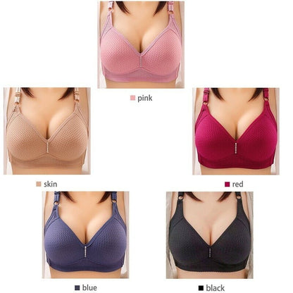 🔥Plus Size Bra Women Underwear Wire Free Comfort Soft Breathable🔥