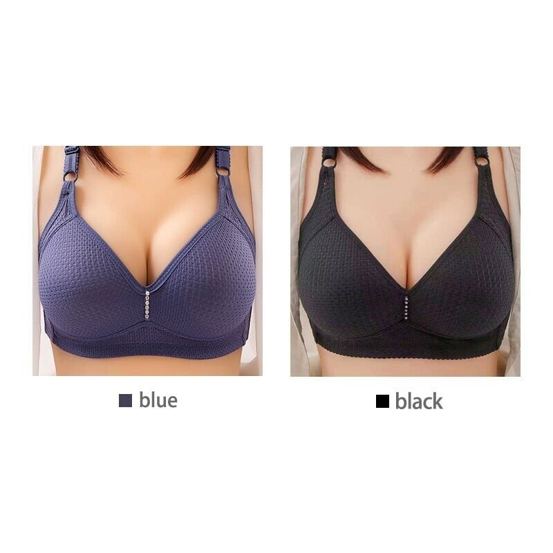 🔥Plus Size Bra Women Underwear Wire Free Comfort Soft Breathable🔥