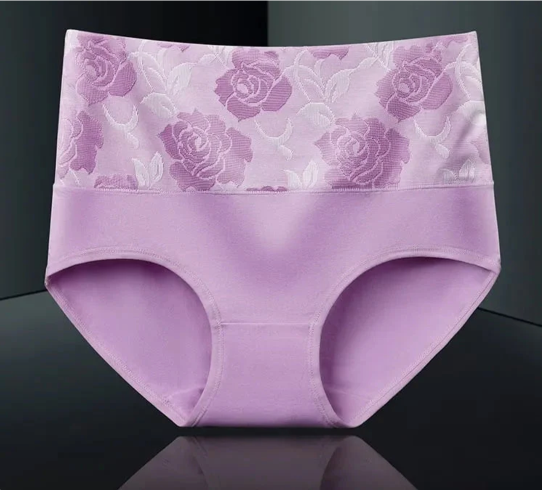 Cotton high waist, thin abdomen, hygroscopic antibacterial underwear