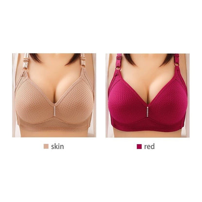 🔥Plus Size Bra Women Underwear Wire Free Comfort Soft Breathable🔥