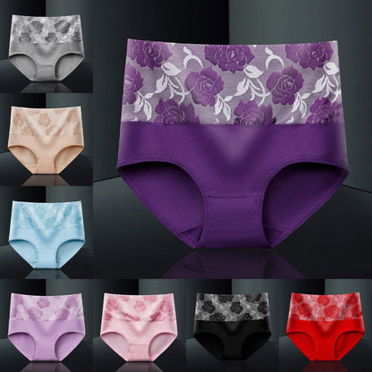 Cotton high waist, thin abdomen, hygroscopic antibacterial underwear