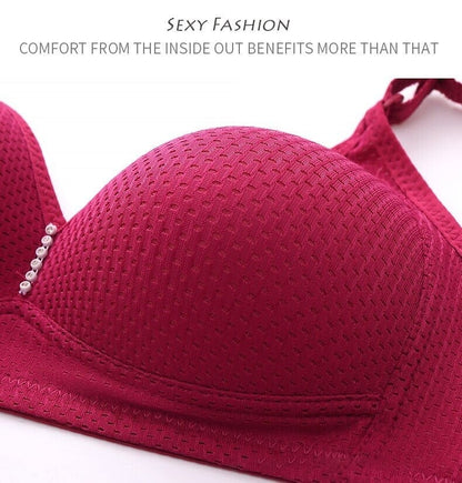 🔥Plus Size Bra Women Underwear Wire Free Comfort Soft Breathable🔥