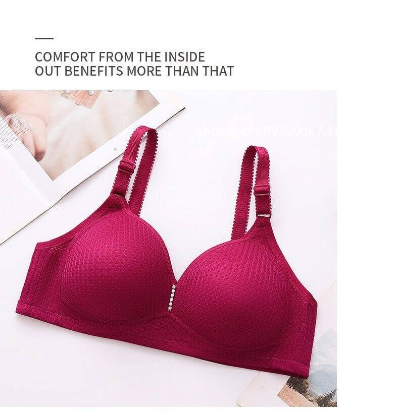 🔥Plus Size Bra Women Underwear Wire Free Comfort Soft Breathable🔥