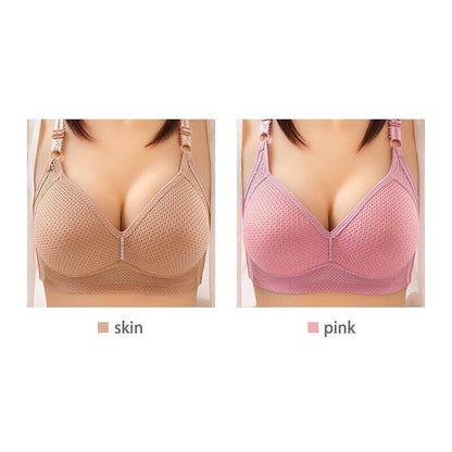 🔥Plus Size Bra Women Underwear Wire Free Comfort Soft Breathable🔥