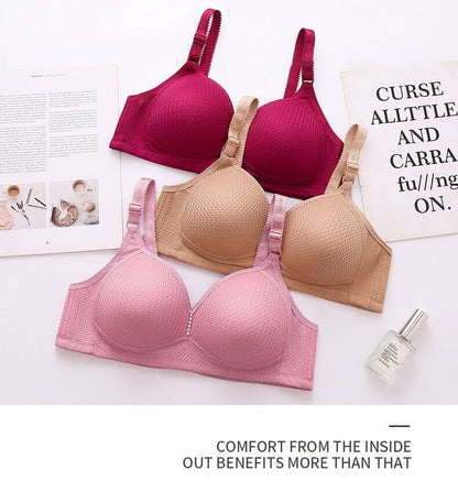 🔥Plus Size Bra Women Underwear Wire Free Comfort Soft Breathable🔥